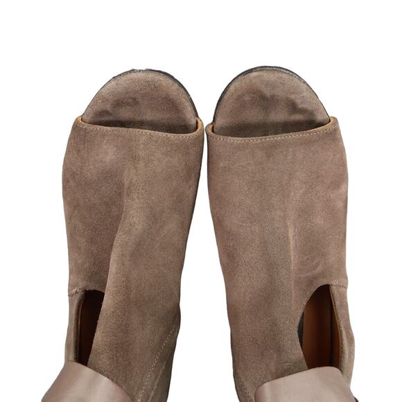 Alberto Fermani Shoes Womens 39 Booties Fashion Leather Cutout Open Toe Brown - Picture 9 of 16